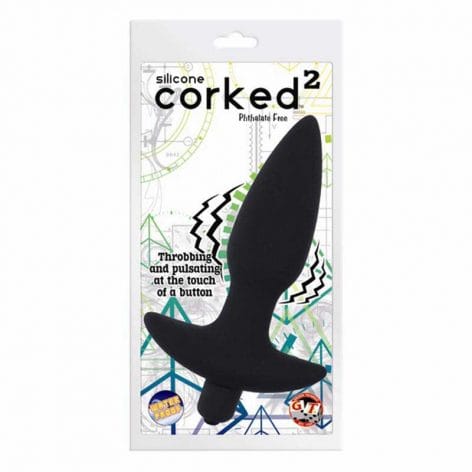 Corked 2 Medium Butt Plug Charcoal