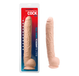 Dick Rambone Dildo 17in w/Balls Beige, Doc Johnson