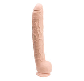 Dick Rambone Dildo 17in w/Balls Beige, Doc Johnson Dick Rambone Dildo 17in w/Balls Beige, Doc Johnson