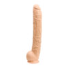 Dick Rambone Dildo 17in w/Balls Beige, Doc Johnson