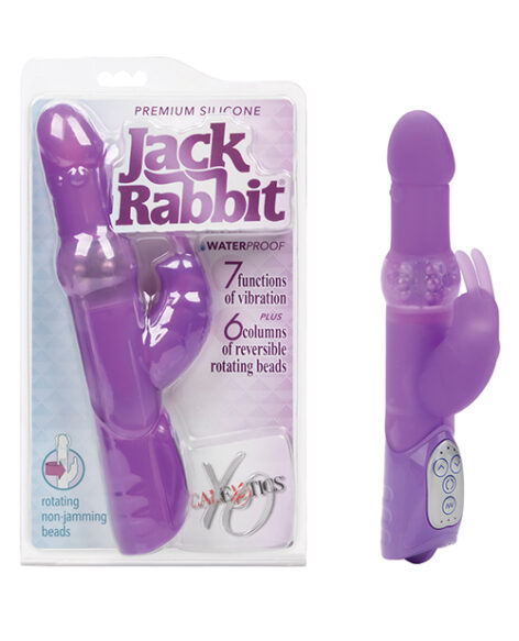 Jack Rabbit Silicone Vibrator Purple, CalExotics