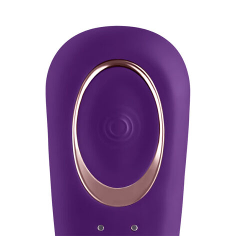 Satisfyer Double Classic Partner Vibrator Purple Silicone