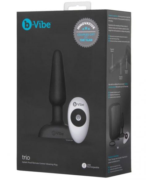 b-Vibe Trio Anal Plug Black Box