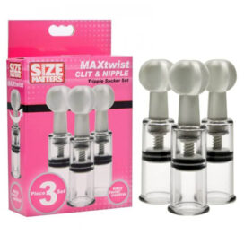 Max Twist Clit & Nipple Triple Sucker Set, Size Matters