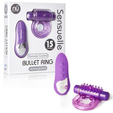 Sensuelle Remote Control Bullet Ring Purple