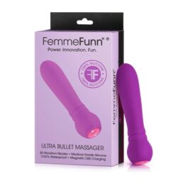 FemmeFunn Ultra Bullet Massager Rechargeable Purple Silicone