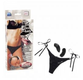 Little Black Panty Thong Remote Control 10 Function Vibe