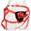 Red Rider Strap-On Harness & 7in Curved Dildo, CalExotics