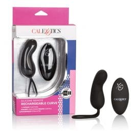 Silicone Remote Rechargeable Curve Vibe Black
