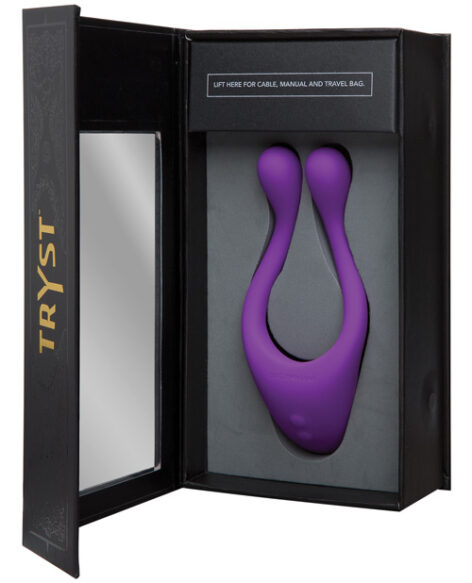 Tryst Multi Erogenous Silicone Massager Purple, Doc Johnson