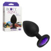 Booty Bling Butt Plug Large Purple/Black, Doc Johnson