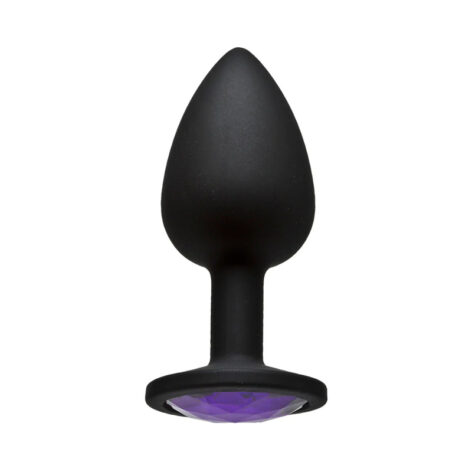 Booty Bling Butt Plug Small Purple/Black, Doc Johnson