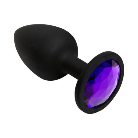 Booty Bling Butt Plug Small Purple/Black, Doc Johnson