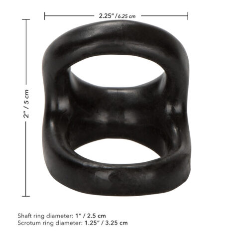 Colt Snug Tugger Dual Support Cock Ring Black, CalExotics