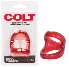 Colt Snug Tugger Dual Support Cock Ring Red, CalExotics