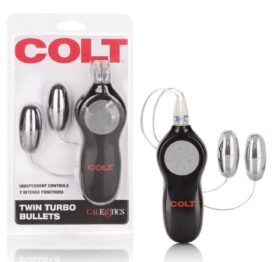 Colt Twin Turbo Bullets Vibe Silver, CalExotics