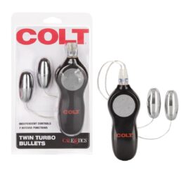 Colt Twin Turbo Bullets Vibrator Silver, CalExotics