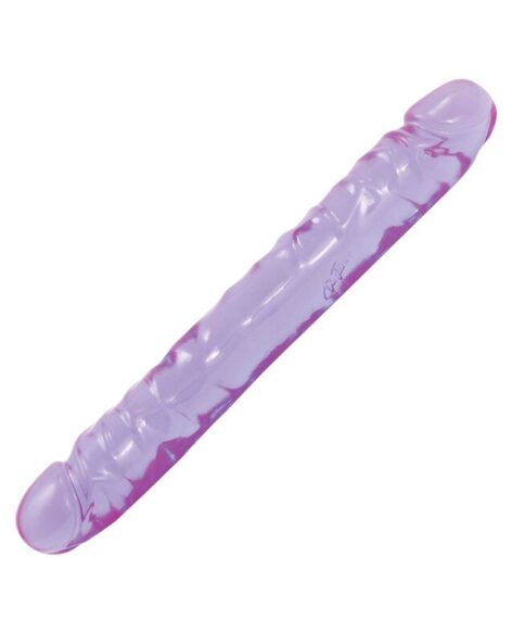 Crystal Jellies Jr. Double Dong 12in Purple, Doc Johnson