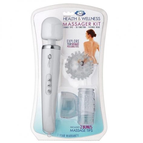 Cloud 9 Health & Wellness Massager Wand Kit White