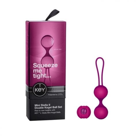 Mini Stella II Double Kegel Ball Set Raspberry Pink