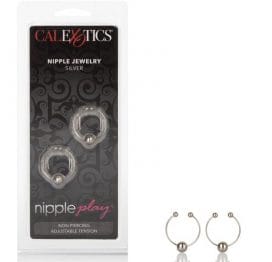 Nipple Play Jewelry Rings Silver, CalExotics