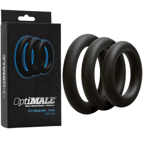 OptiMale 3 C-Ring Set Thick Black