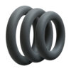 OptiMale 3 C-Ring Set Thick Silicone Slate Gray, Doc Johnson