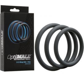 OptiMale 3 C-Ring Set Thin Slate