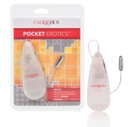 Pocket Exotics Heated Whisper Bullet Silver, CalExotics