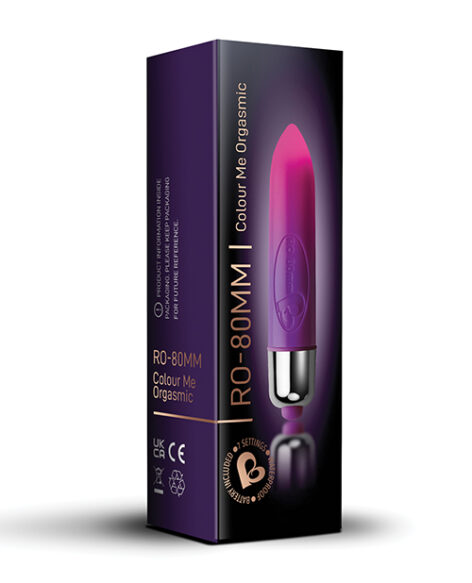 RO-80mm Color Me Orgasmic Bullet Vibrator Purple