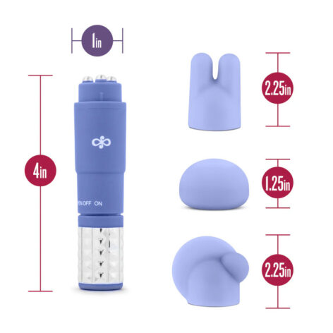 Rose Revitalize Massage Kit Mini Vibrator Periwinkle, Blush