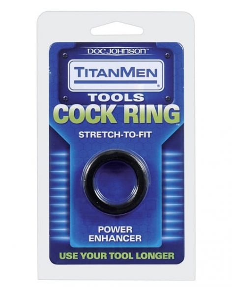 TitanMen Cock Ring Black Pkg