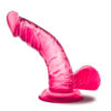 B Yours Sweet N Hard 8 Dildo 6.5in w/Balls Pink, Blush