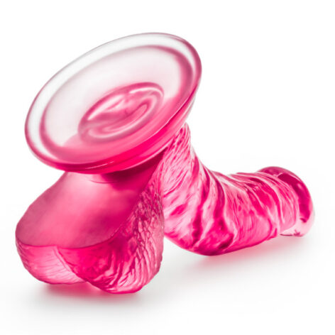 B Yours Sweet N Hard 8 Dildo 6.5in w/Balls Pink, Blush