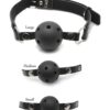 Ball Gag Training System 3 Pack Black, Fetish Fantasy