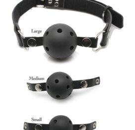 Ball Gag Training System 3 Pack Black, Fetish Fantasy