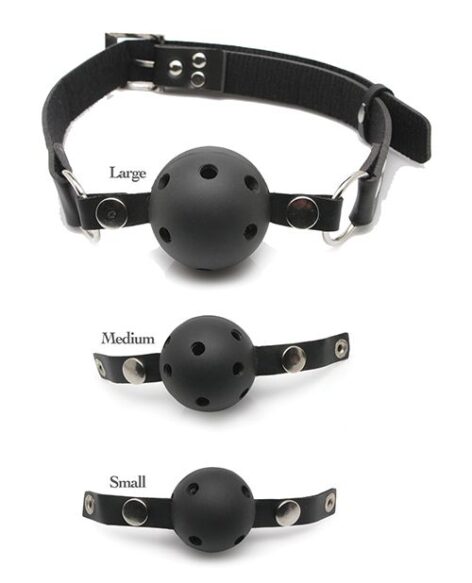 Ball Gag Training System 3 Pack Black, Fetish Fantasy