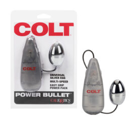 Colt Power Bullet Egg Vibrator Silver, CalExotics