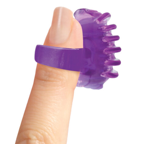 FingO Tips Finger Vibrator Purple, Screaming O