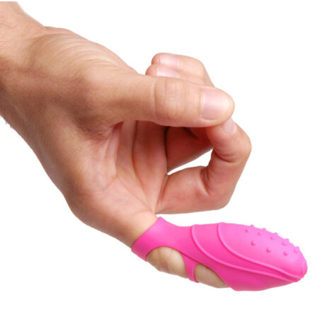 Frisky Bang Her G-Spot Finger Vibe Pink Silicone, XR Brands