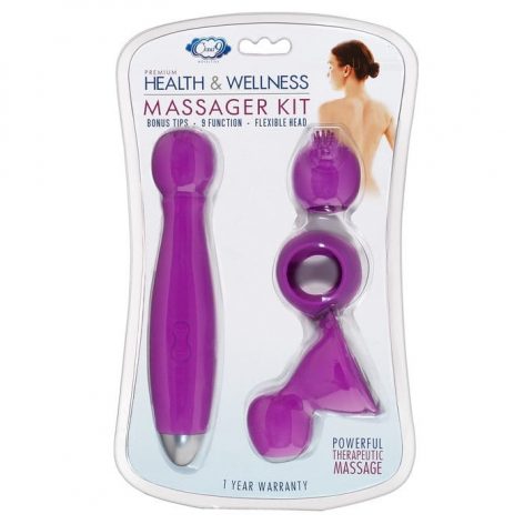 Health & Wellness Massager Wand Kit Purple