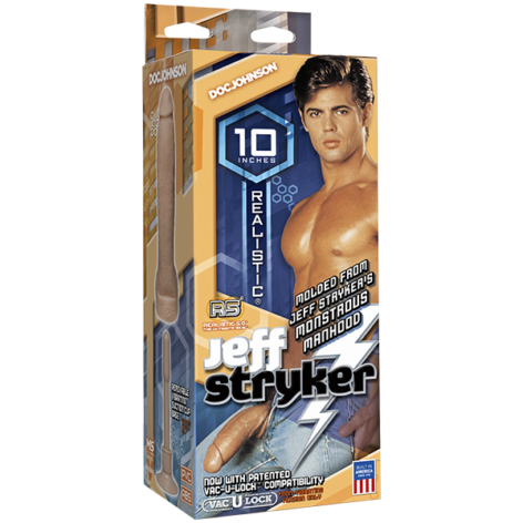 Jeff Stryker Realistic Vibrating 10in Cock Beige