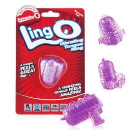 LingO Vibrating Tongue Ring Purple