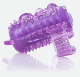 LingO Vibrating Tongue Ring Purple, Screaming O