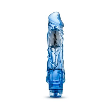 Naturally Yours Wild Ride Dildo 9in Vibrating Blue, Blush