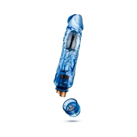 Naturally Yours Wild Ride Dildo 9in Vibrating Blue, Blush