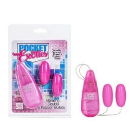 Pocket Exotics Vibrating Double Pink Passion Bullets