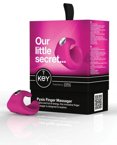 Pyxis Finger Massager Raspberry Pink Box