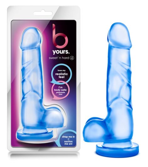 Sweet N Hard 4 Blue 7.75in Dildo