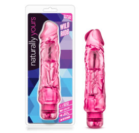 Wild Ride Dildo 9in Vibrating Pink, Blush